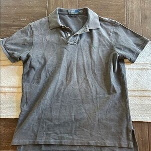 Polo by Ralph Lauren Men's Charcoal Gray Polo with Green Pony